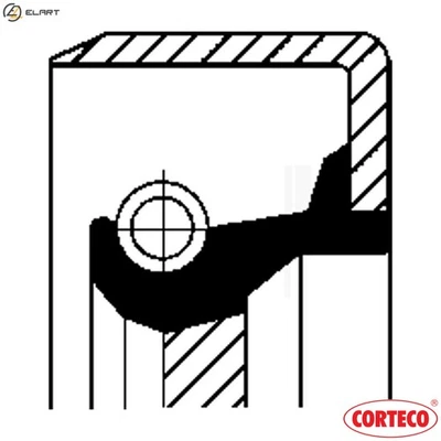 SHAFT SEAL DIFFERENTIAL 49440628 FOR HYUNDAI ATOZ/AMICA MATRIX EXCEL/PONY/II - Image 1 of 4