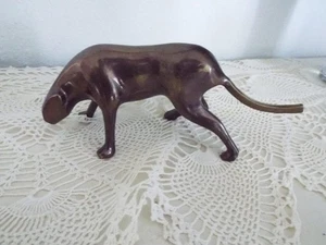 Kleiner Art Deco Bronze Pirsch Panther - Bild 1 von 5