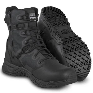 Original SWAT 176401 Men's Alpha Fury 8" Polishable Toe Side-Zip Black EN Boots - Picture 1 of 1