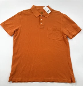 Polo Penguin Para Hombres Grande Naranja Piqué Bakersfield Manga Corta Golf $69 NUEVO - Imagen 1 de 11