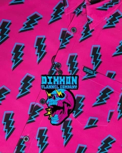 Camisa de fiesta Dixxon Voltage. (Rosa y Negro) Hombre X-LARGE - Nuevo En Bolsa Con Etiquetas - Imagen 1 de 5