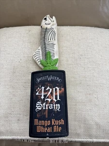 SWEETWATER 420 PALE ALE STRAIN G13 IPA DEAD FISH draft beer tap handle 12” - Picture 1 of 6