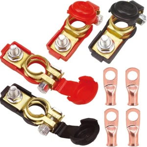2Pairs Car Battery Cable Terminal Clamps-Connectors - Battery Terminal with Plas - Picture 1 of 8