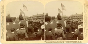 Presidente McKinley a 45 y 46 Vols. en San Francisco - estereografo - Imagen 1 de 2