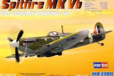 Hobbyboss Spitfire Mk.vb Raf 317/303 Polonais Fighter Sqn. 1:72 Modèle-kit Kit — 第 1/2 张图片