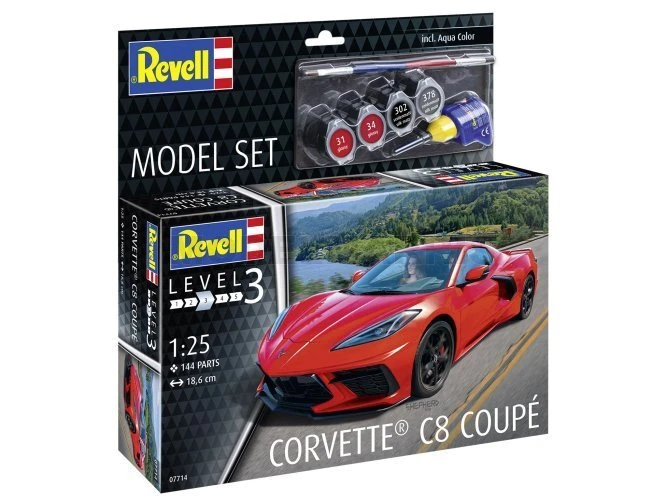 REVELL 67714 1/25 Model Set Corvette C8 Coupè - Immagine 1 di 1