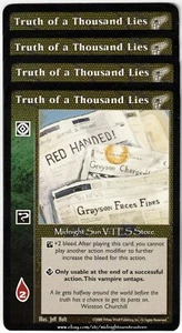Truth of a Thousand Lies x4 Kindred Most Wanted V:TES VTES Vampire CCG - Picture 1 of 1