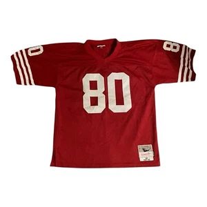 Maillot San Francisco 49ers Jerry Rice 48 XL Mitchell & Ness football NFL rouge - Photo 1/11