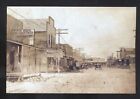Real Photo Humble Texas Downtown Street Scene 1907 Stores Postcard Copy