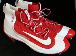 NEW Nike Air Huarache 2k Filth Elite Size 14 Metal Red White Baseball Cleats - Picture 1 of 7