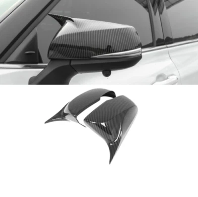 Cubierta de espejo retrovisor lateral ABS de fibra de carbono apta para Toyota Highlander 2020-2022 Foto 1 de 3