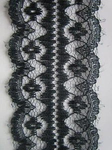 Elegante ribete negro PUNTA no elástico 4,8 cm JL 020 - Imagen 1 de 4