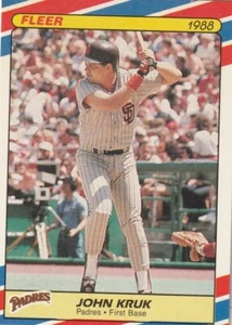 FREE SHIPPING-MINT-1988 Fleer Baseball Superstars John Kruk #20 PADRES - Picture 1 of 1