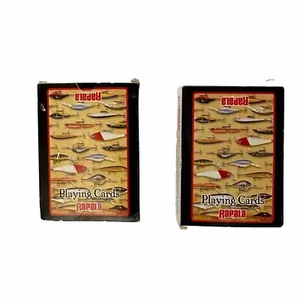 2 pk Rapala fishing lure playing card deck - Picture 1 of 4