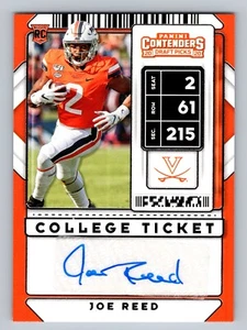 Joe Reed 2020 Contenders Draft Picks College Ticket Rookie Auto #287 Cavaliers - Bild 1 von 2