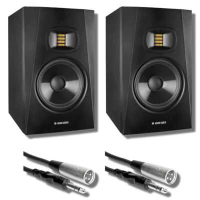 Adam Audio T8V Studio Monitor (Pair) with Professional Balance 1/4" to XLR Cable - Image 1 of 4