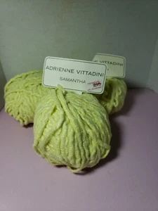 Adrienne Vittadini Samantha 1830 Yellow Cotton/Slub Blend Bulky Lot of 3 balls - Picture 1 of 7