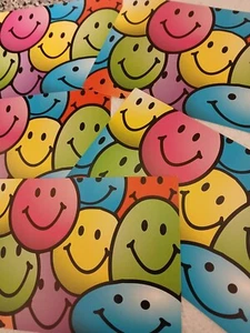 FIVE Smiley Face Postcards-Stationery 6"X4" 1965 Teacher Created Materials Inc - Picture 1 of 8