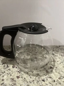 Mr. Coffee Caraffa 12 Tazze Vetro Ricambio Decanter Pentola Manico e Coperchio Nero - Foto 1 di 3