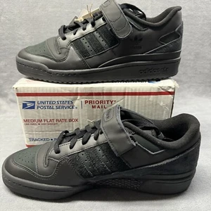 Adidas Para Hombre Talla 11.5 Originales Forum Bajo Triple Negro Tenis Informales HQ6807 - Imagen 1 de 8