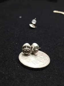 Behelit Griffith S925 Silver Earrings Ear Studs Berserk Gut Egg Of King Eardrop - Picture 1 of 14