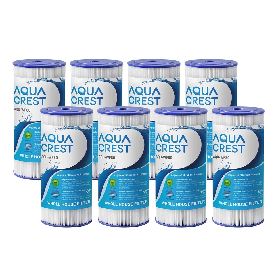 AQUA CREST FXHSC Whole House Water Filter Replacement for GE® FXHSC, GXWH40L(8) - Image 1 of 4