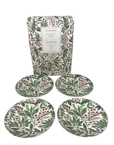Williams Sonoma Noel Appetizer Plates Christmas 6 1/2 Inches Set of 4 - Picture 1 of 5