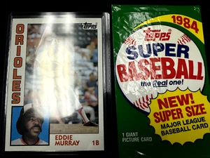 1984 Topps Super Eddie Murray #25 5x7 w/ Original Wrapper - Picture 1 of 3