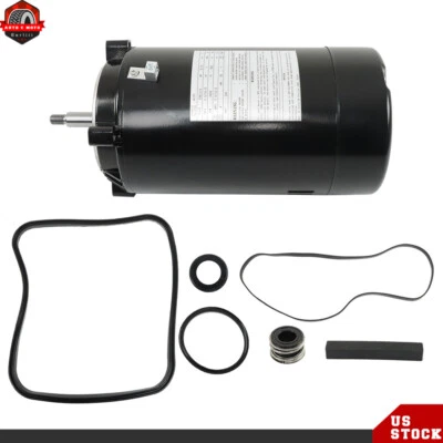 Pool Pump Motor and Seal Replacement Kit For Hayward Max Flow Super Pump UST1102 - Image 1 of 4