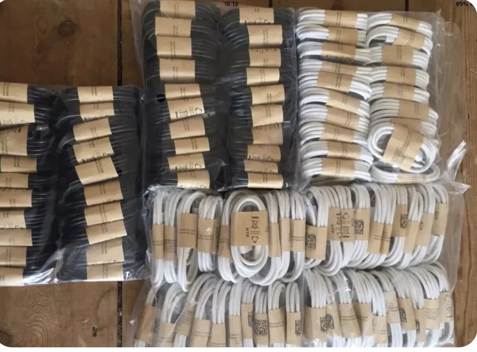 100 x Micro USB Charging Sync Cable For Samsung Lg Nokia HTC - Image 1 of 1