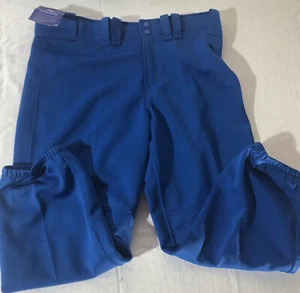 NWT Mizuno Elastic Bottom Womens Softball Blue Pants Size Large - Picture 1 of 6