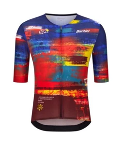 Official 2025 Tour de France Arrivee Dash Mens Jersey by Santini - Picture 1 of 4