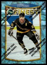 1994-95 TOPPS FINEST REFRACTOR Kevin Stevens Pittsburgh Penguins #17