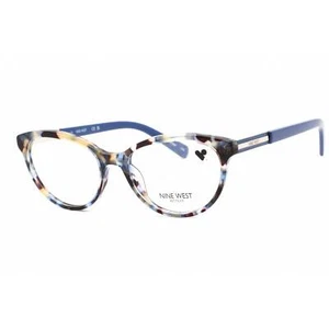 Nine West Women's Eyeglasses Blue Pearlized Tortoise Metal Frame NW5185 428 - Picture 1 of 2