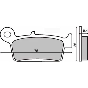 REAR BRAKE PADS HONDA CR 250 R 1987 1988 1989 1990 1991 RMS 225102630 - Picture 1 of 1