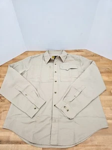 Browning Tactical Series Men's XL Button Down Shirt Long Sleeve Khaki - Picture 1 of 9
