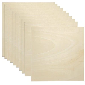 GDGDSY Basswood Sheets 12 x 12 Inch Unfinished Balsa Wood Sheets for Laser - Picture 1 of 9