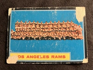 1962 Topps Football Team Card Poor Paper Los Angeles Rams #89 H70 - Imagen 1 de 2