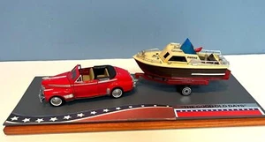 Modelo de barco Diorama cabina crucero con Chevy 1941 diecast modelo de coche escala 1:32 15" - Imagen 1 de 5