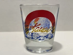 Vintage 1990's KAUAI Shot Glass Mountains on Island - Picture 1 of 7