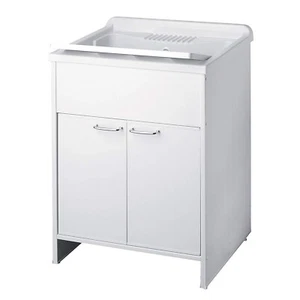 MUEBLE Y LAVADERO DE PVC 60X50 CM ROBLE MOD. GARDEN - Imagen 1 de 5