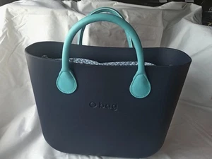O bag Borsa Nuova Originale O bag - Col. Blu Int. Celeste Manici Turchese - Foto 1 di 4