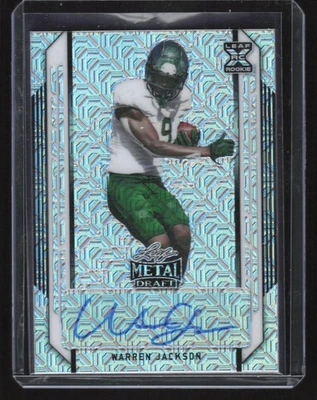 2021 Leaf Metal Draft Silver Autograph Warren Jackson 5/30 - Image 1 of 2