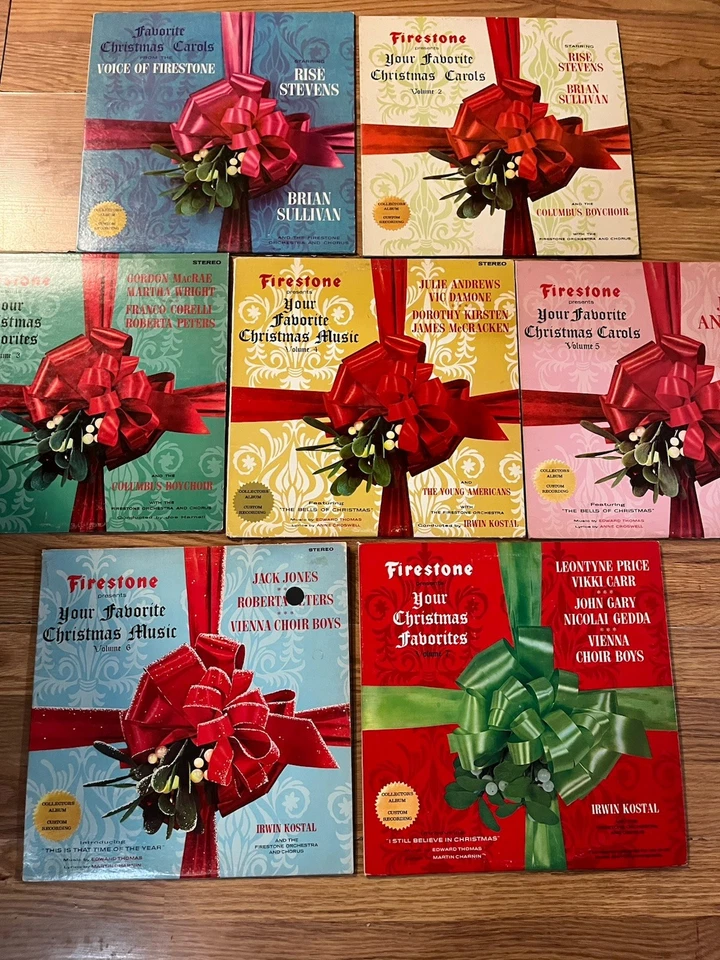 Firestone Your Favorite Christmas Vol. 1-7 ~ Vinyl Record LP Complete Set. - Image 1 of 4