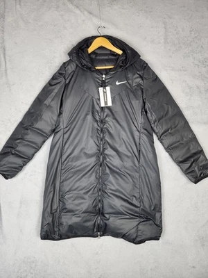 Nike Reversible Down Parka Womens Medium Black Hooded Puffer Coat CW7270-010 - Image 1 of 4