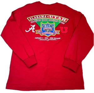Alabama Crimson Tide Shirt Men Medium Red Tee 2009 Y2K VTG Long Sleeve Adult * - Picture 1 of 12