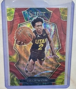2022-23 Panini Select #123 Collin Sexton Red Wave Prizms - Picture 1 of 2