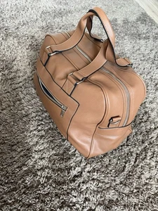 River island Brown False Leather | Large Duffle Bag | Weekender Bag - Picture 1 of 6