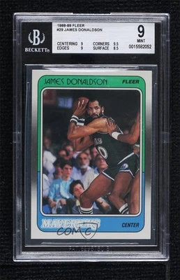 1988-89 Fleer James Donaldson #29 BGS 9 MINT - Image 1 of 2