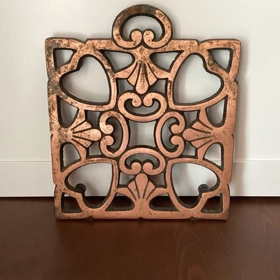 MIMADO CHEF ROUND-UP FROM THE HEART COBRE CHAPADO EN FORMA CUADRADA TRIVET 2008 Foto 1 de 4